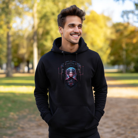 Wired Elegance: Unveiling the Cyber Persona Hoodie (Unisex)